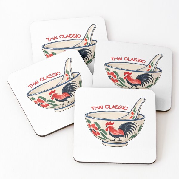Item preview, Thai Rooster Bowl – Classic Thai Ceramic Noodle Bowl designed and sold by Pali's shop.