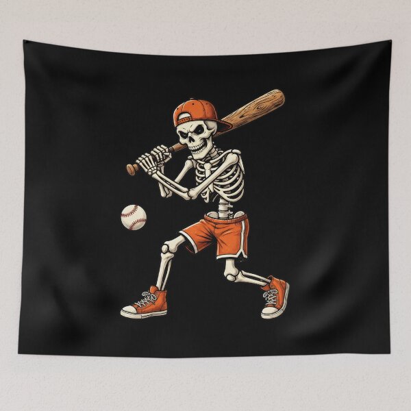 Item preview, Skeleton Baseball Player Batting Graphic designed and sold by Dmo3HarkoArt.