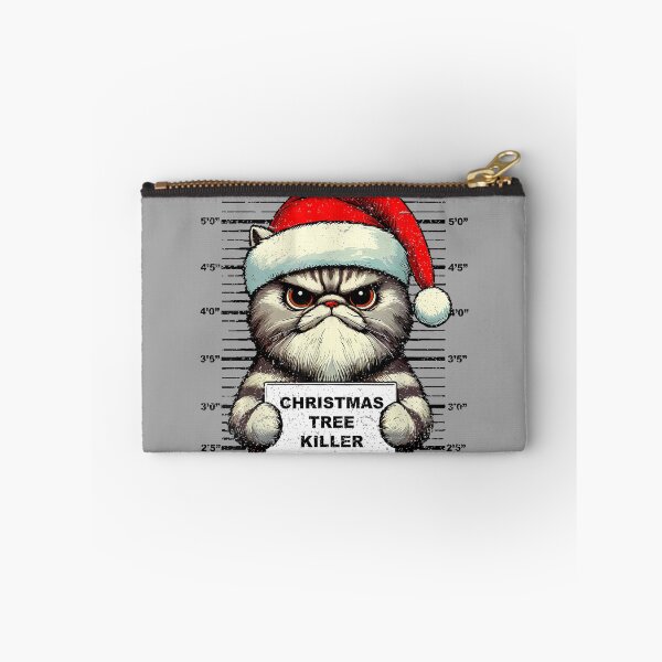 Item preview, Christmas Tree Killer Funny Cat Santa Hat designed and sold by GreggRoss.