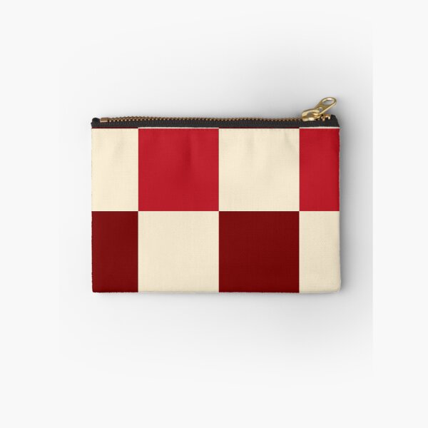 Item preview, Burgundy - Cherry Red - Cream - Checkered Pattern vintage style Plaid large designed and sold by DColourMuse.