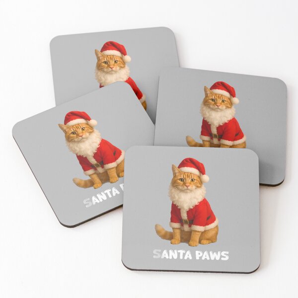 Item preview, Santa Paws Funny Orange Tabby Cat Christmas Holiday_2 designed and sold by ArleneRowe.