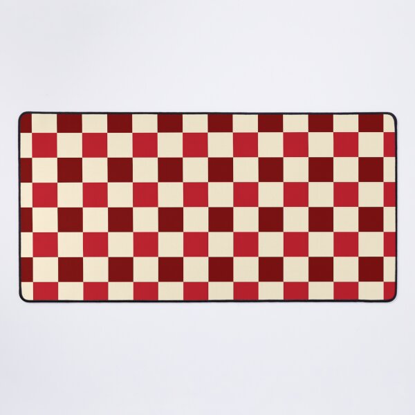 Item preview, Burgundy - Cherry Red - Cream - Checkered Pattern vintage style Plaid small designed and sold by DColourMuse.