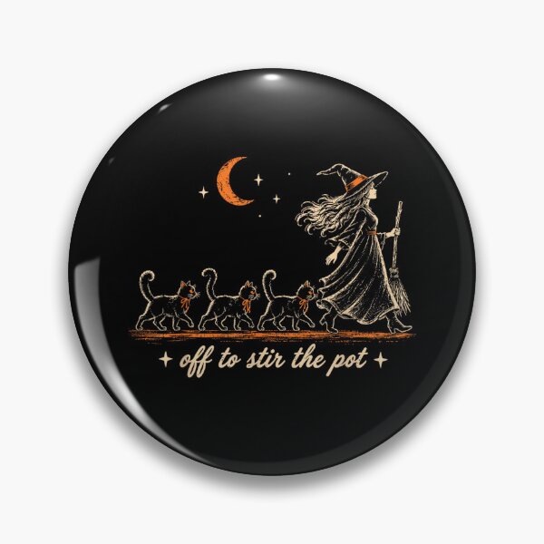 Item preview, Off to Stir The Pot Witch Black Cat Halloween Spooky designed and sold by MakmurMpxgo.