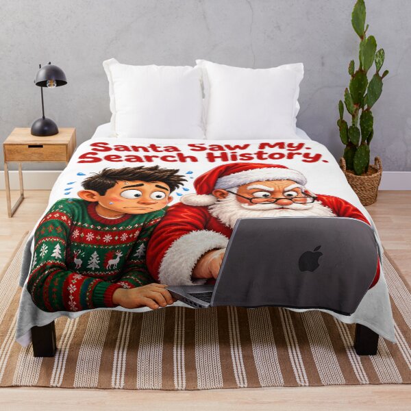 Item preview, Santa Saw My Search History designed and sold by zakvisuals.