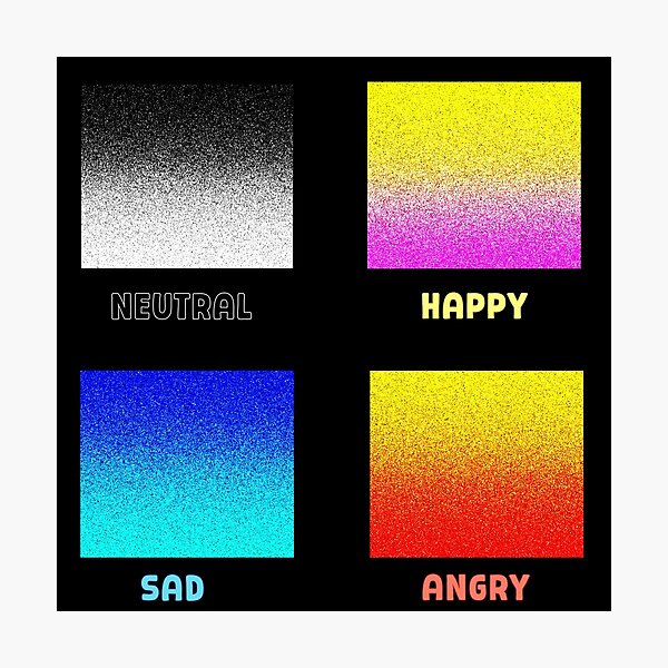 Item preview, Omori emotions background with text, minimalist design designed and sold by The Minimal Geek Apparels.