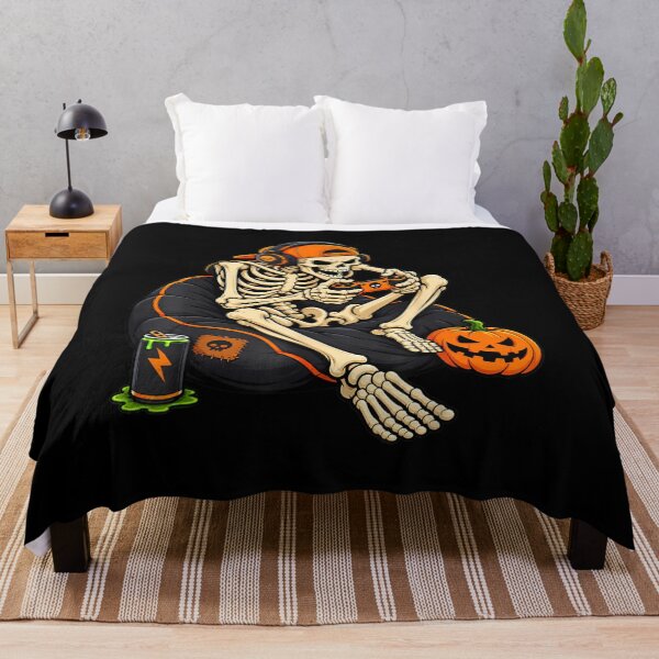 Item preview, Boys Halloween Skeleton Spooky Pumpkin Gaming Gamer Men Kids designed and sold by MakmurMpxgo.