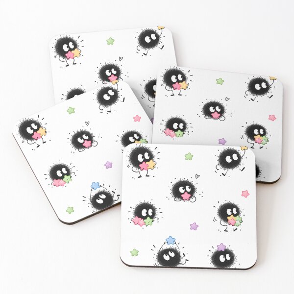 Item preview,  Cute Black Soot Sprites With Pastel Stars designed and sold by madritmammone.