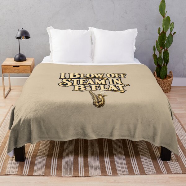 Item preview, I Blow Off Steam in B-Flat Saxophone Design designed and sold by VioVibe.