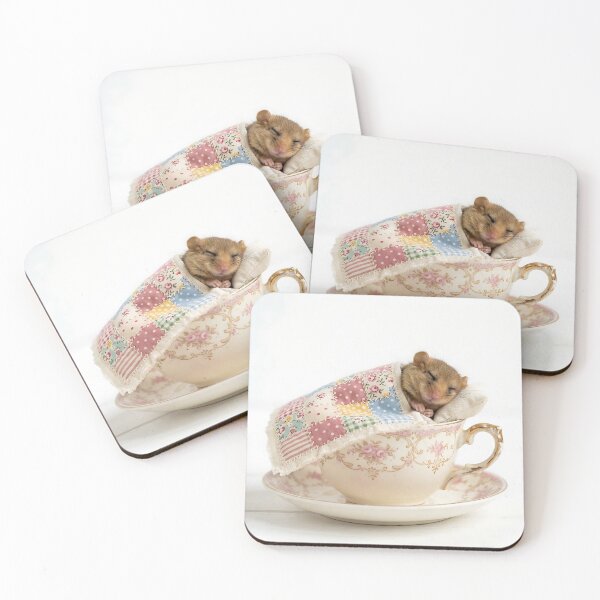Item preview, Tiny Dormouse Sleeping in Vintage Tea Cup designed and sold by Michaelragheb.