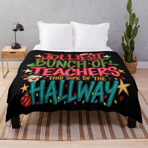 Item preview, Christmas Teacher Lettering with Colorful String Lights designed and sold by TiaraHans.