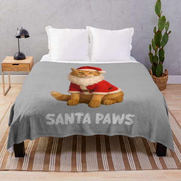 Item preview, Santa Paws Funny Orange Tabby Cat Christmas Holiday designed and sold by ArleneRowe.
