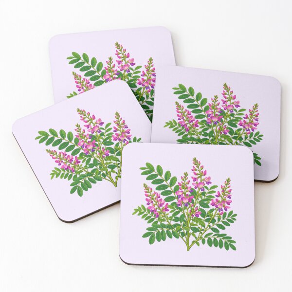 Item preview, Indigo Plant - Indigofera tinctoria Pink Purple Botanical Flowers designed and sold by Myra365Art.