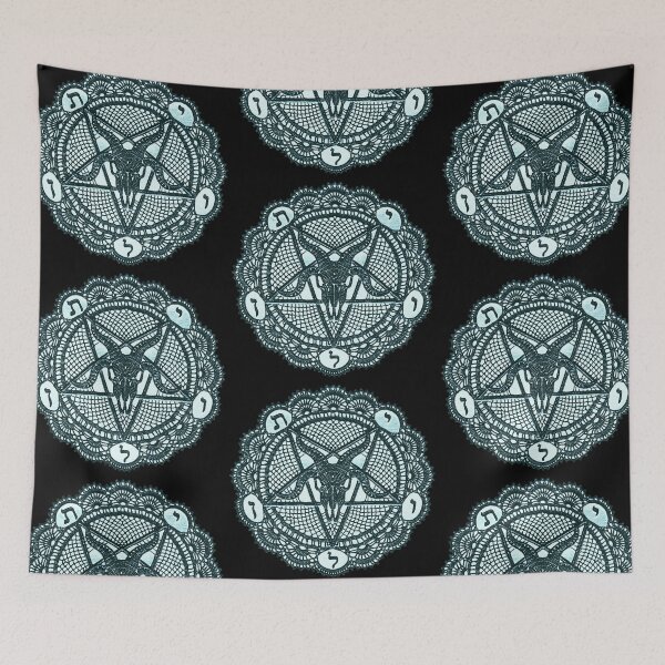Item preview, Baphomet Lace Doily Sigil designed and sold by weirdove.