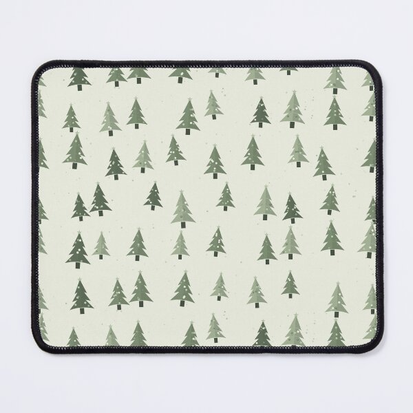 Item preview, Christmas Trees Seamless Pattern - Soft Green Fir Tree In A Calm Palette designed and sold by cute-animals99.