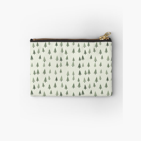 Item preview, Christmas Trees Seamless Pattern - Soft Green Fir Tree In A Calm Palette designed and sold by cute-animals99.