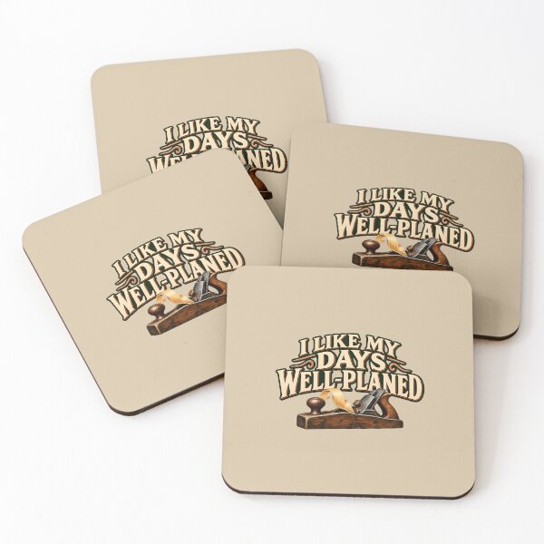 Item preview, I Like My Days Well-Planed — Woodworking Pun designed and sold by VioVibe.