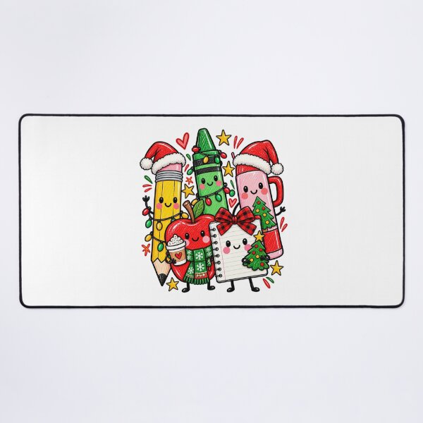 Item preview, Cute Christmas School Supplies with Smiling Apple designed and sold by TiaraHans.