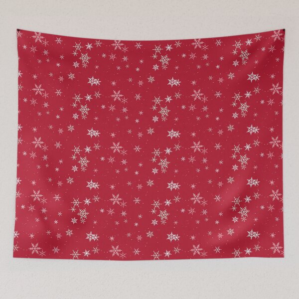 Item preview, Snowflakes Repeat Pattern - Playful Mint Falling Snow designed and sold by cute-animals99.