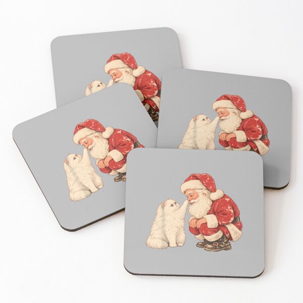 Item preview, Santa Persian Cat Vintage Christmas designed and sold by ArleneRowe.