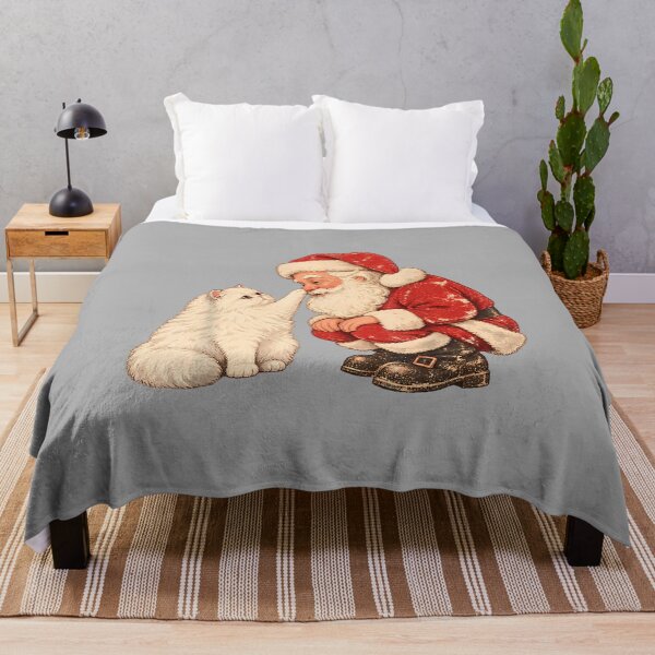 Item preview, Santa Persian Cat Vintage Christmas designed and sold by ArleneRowe.
