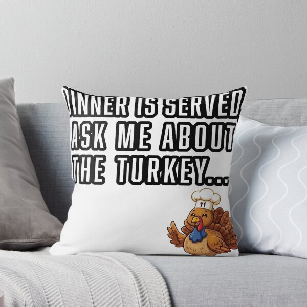 Item preview, Dinner Is Served Ask Me About The Turkey Funny Thanksgiving Chef Shirt designed and sold by UnNormal07.