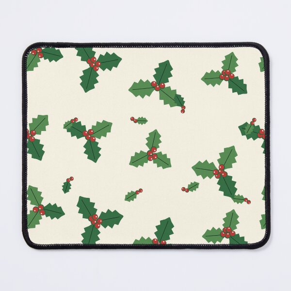 Item preview, Holly Design In Pine Green, A Woodland Holly Sprig Pattern designed and sold by cute-animals99.