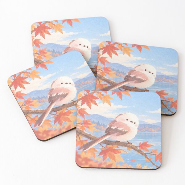 Item preview, Shima Enaga Perched Above a Blue Autumn Lake designed and sold by AshiraCreations.