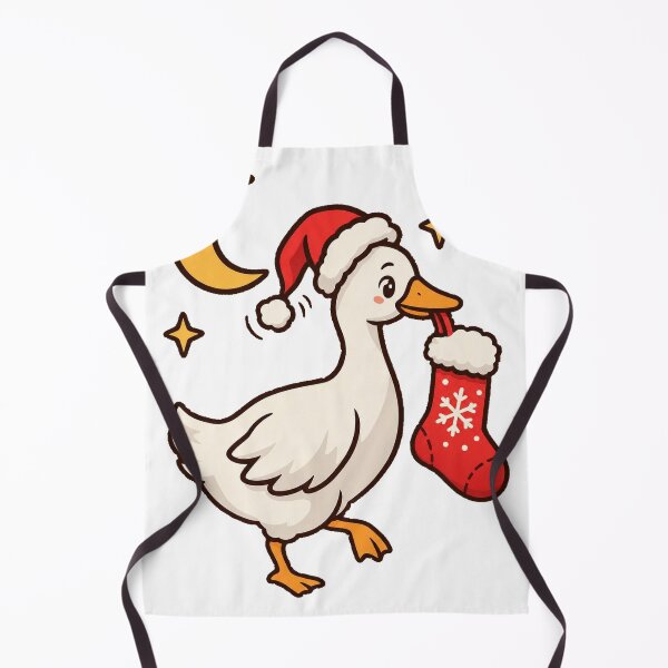 Item preview, Silly Goose Christmas Stealing Stocking Funny Holiday Sticker designed and sold by SaeedArtStudio.