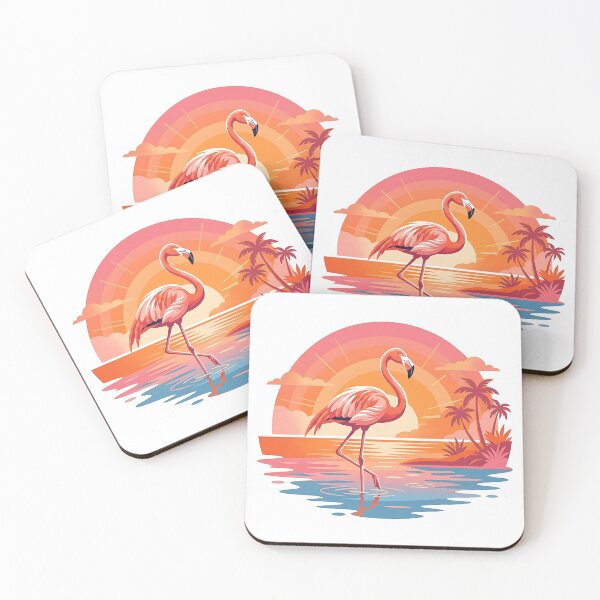 Item preview, Tropical Pink Flamingo Sunset Beach Paradise designed and sold by Michaelragheb.