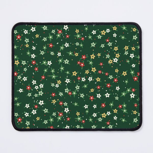 Item preview, Ditsy Floral Design In Pine Green, A Woodland Tiny Flower Pattern designed and sold by cute-animals99.