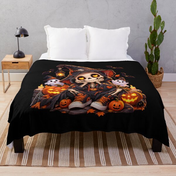 Item preview, Cute Halloween Skeleton Witch Character Art designed and sold by Dmo3HarkoArt.