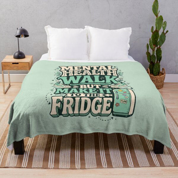 Item preview, Mental Health Walk But Make It to the Fridge – Funny Self Care Humor designed and sold by GlimTig.