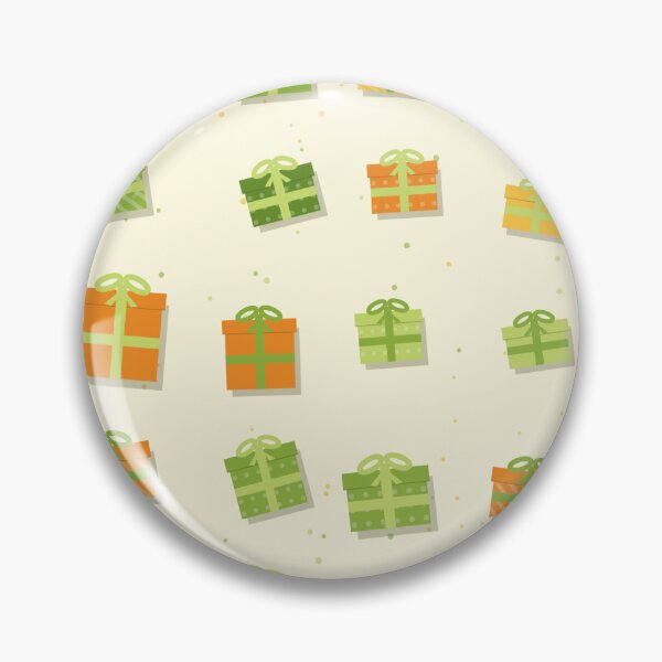 Item preview, Presents Repeat Pattern - Bright Lemon Christmas Parcel designed and sold by cute-animals99.