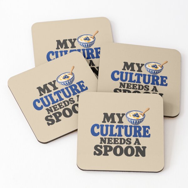 Item preview, My Culture Needs a Spoon — Funny Greek Yogurt Design designed and sold by VioVibe.