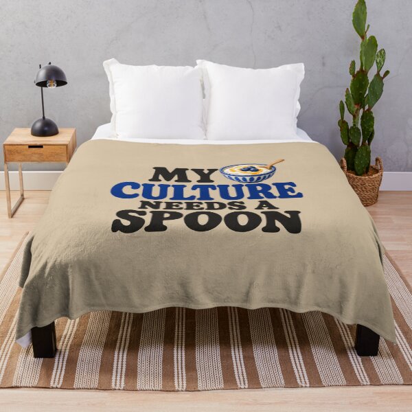 Item preview, My Culture Needs a Spoon — Funny Greek Yogurt Design designed and sold by VioVibe.