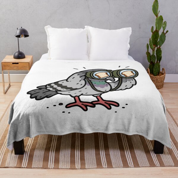 Item preview, Pigeon With Bread Eyes Funny Bird Art designed and sold by MonkiFlipp.