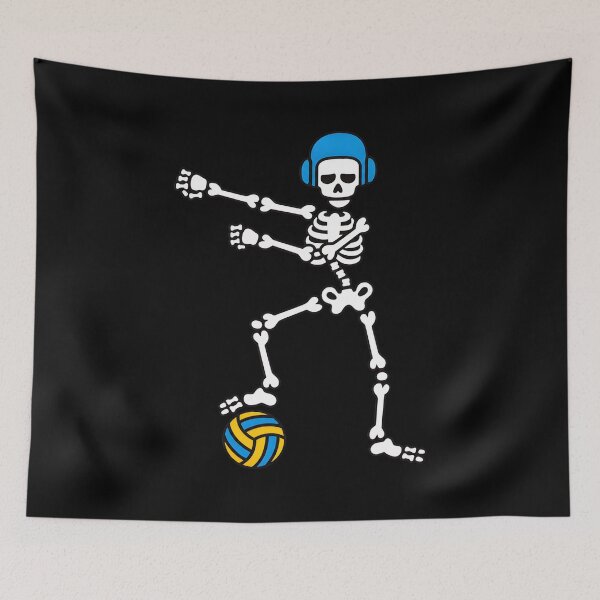 Item preview, Skeleton Dribbling Volleyball with Headphones designed and sold by Dmo3HarkoArt.
