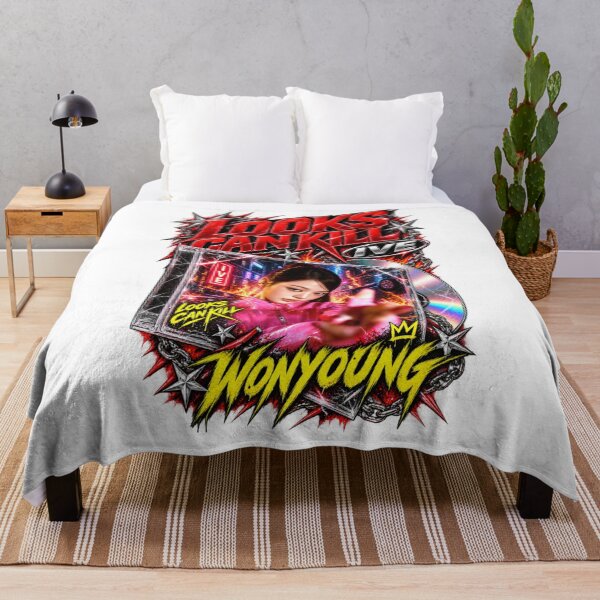 Item preview, IVE Wonyoung Looks Can Kill Cyberpunk Starburst Design designed and sold by Valereekmerch.