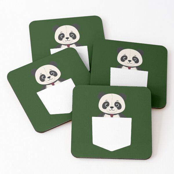 Item preview, Cute Panda in Shirt Pocket – Funny Pocket Panda designed and sold by halazidan.
