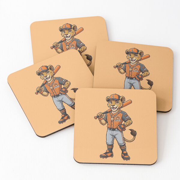 Item preview, Cool Baseball Lion Mascot Cartoon Illustration designed and sold by Gianlu1215.