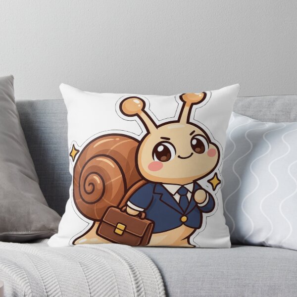 Item preview, Snail in a Suit Briefcase Funny Office Worker Sticker designed and sold by SaeedArtStudio.