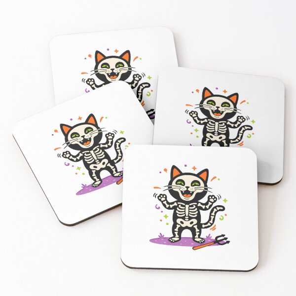Item preview, Skeleton Cat Halloween Fun Design designed and sold by Dmo3HarkoArt.
