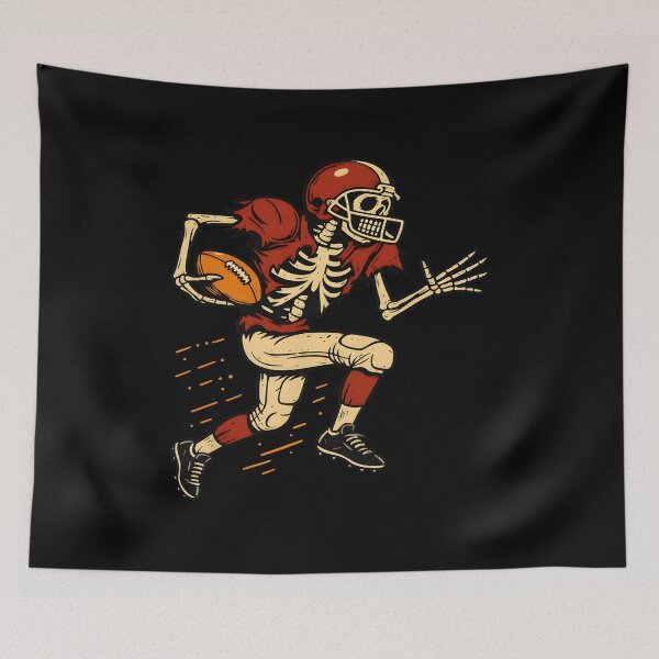 Item preview, Skeleton Football Player Running Art designed and sold by Dmo3HarkoArt.