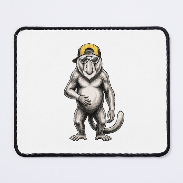 Item preview, Cool Proboscis Monkey Monochrome Streetwear designed and sold by Nang Ranai.