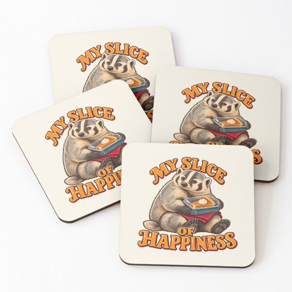 Item preview, Thanksgiving Leftovers Badger Slice Of Happiness designed and sold by MythicCotton.