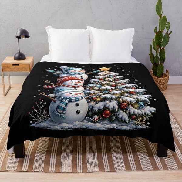 Item preview, Funny Snowman Family Christmas Tree Lights Winter Men Women designed and sold by YubitaLeLe.