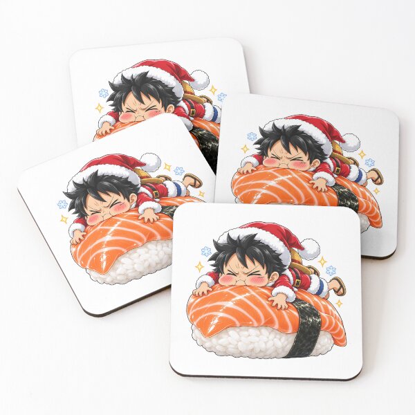 Item preview, Luffy Gear 4 Bounce Man Christmas Salmon Sushi designed and sold by mildaclairmo.