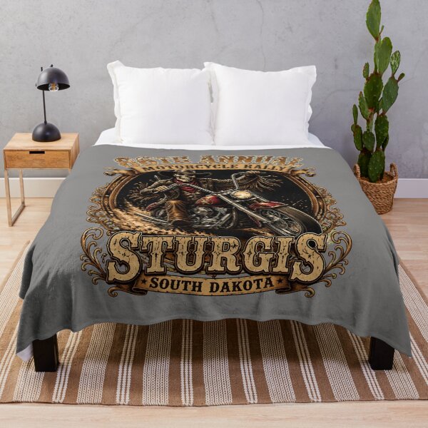 Item preview, 86th-Annual-Sturgis-Motorcycle-Rally-Skeleton-Cowboy-Art designed and sold by AliciaCortes.