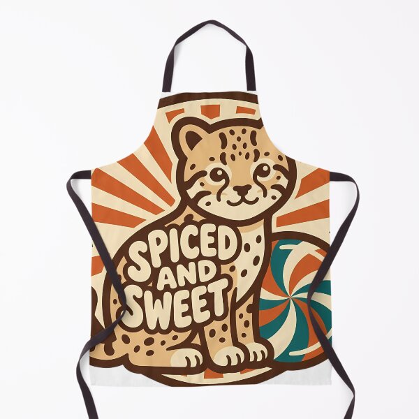 Item preview, Retro Ocelot Peppermint Christmas Bakery Badge designed and sold by pumsquare.