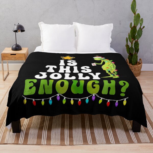Item preview, is This Jolly Enough Green Merry Christmas Tree Lights Funny designed and sold by YubitaLeLe.
